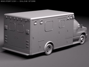 E-450 Ambulance 2011 Model 3D