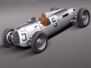 Auto Union Type C 1936 3D Model