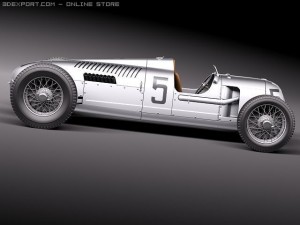Auto Union Type C 1936 3D Model
