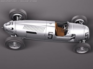 Auto Union Type C 1936 3D Model