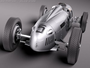 Auto Union Type C 1936 3D Model