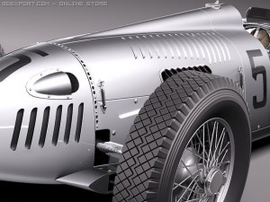 Auto Union Type C 1936 3D Model