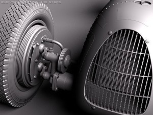 Auto Union Type C 1936 3D Model