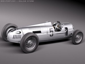 Auto Union Type C 1936 3D Model
