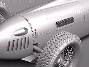 Auto Union Type C 1936 3D Model