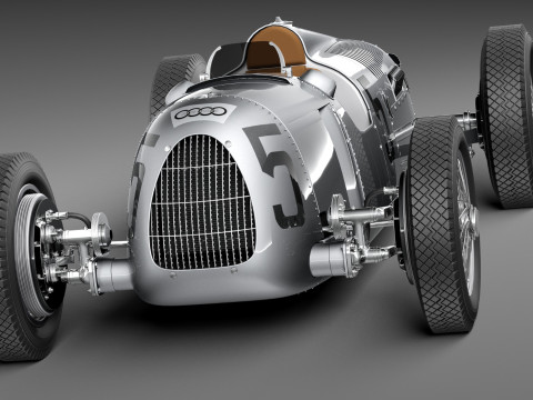 Auto Union Type C 1936 3D Model