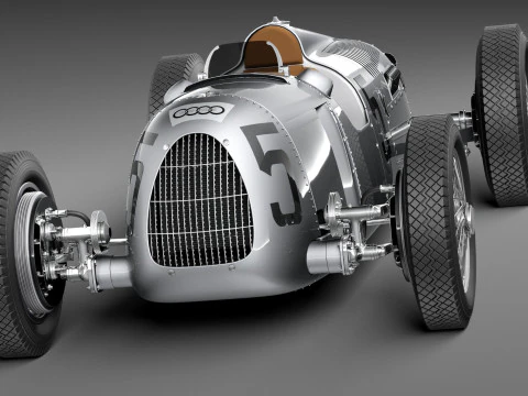 Auto Union Type C 1936 3D Model