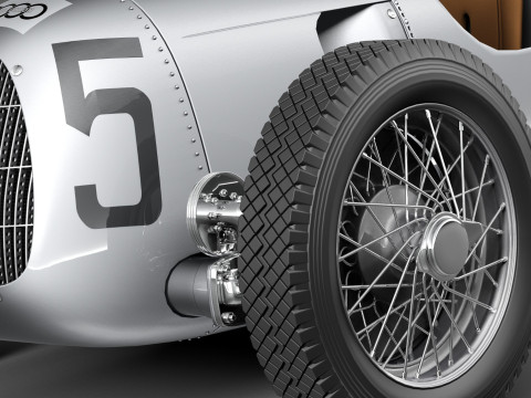 Auto Union Type C 1936 3D Model