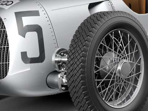 Auto Union Type C 1936 3D Model