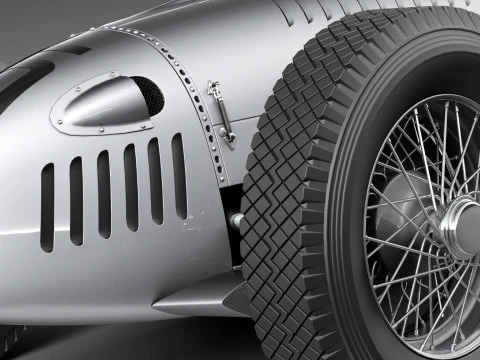 Auto Union Type C 1936 3D Model