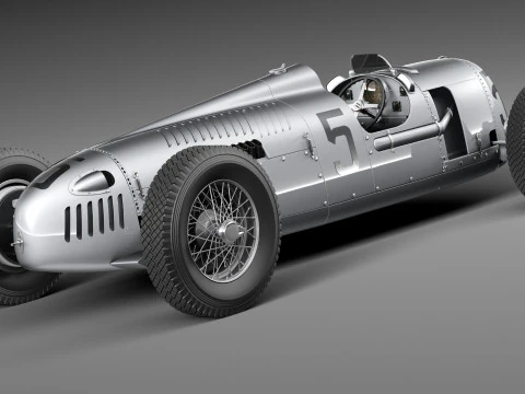 Auto Union Type C 1936 3D Model