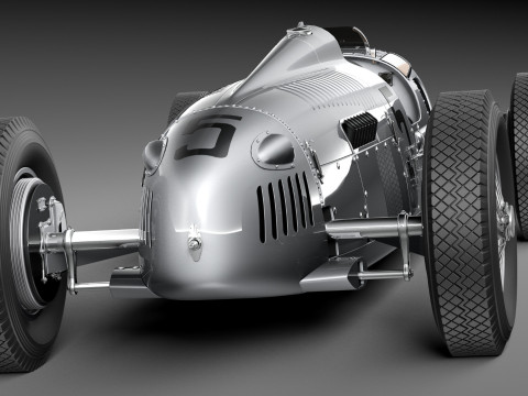 Auto Union Type C 1936 3D Model
