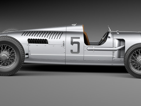 Auto Union Type C 1936 3D Model
