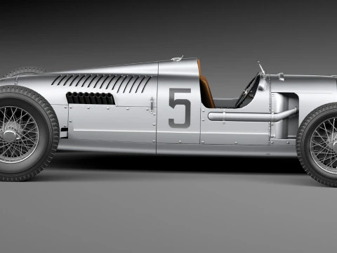Auto Union Type C 1936 3D Model