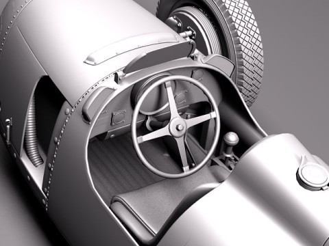 Auto Union Type C 1936 3D Model