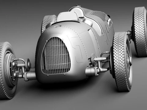 Auto Union Type C 1936 3D Model
