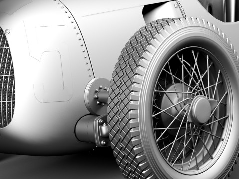 Auto Union Type C 1936 3D Model