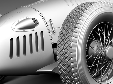 Auto Union Type C 1936 3D Model