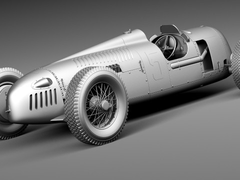 Auto Union Type C 1936 3D Model