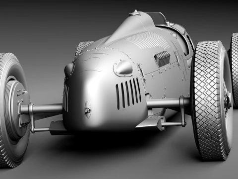 Auto Union Type C 1936 3D Model