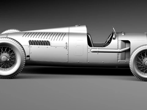Auto Union Type C 1936 3D Model