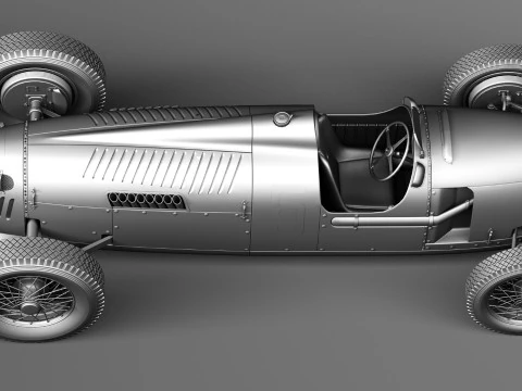 Auto Union Type C 1936 3D Model