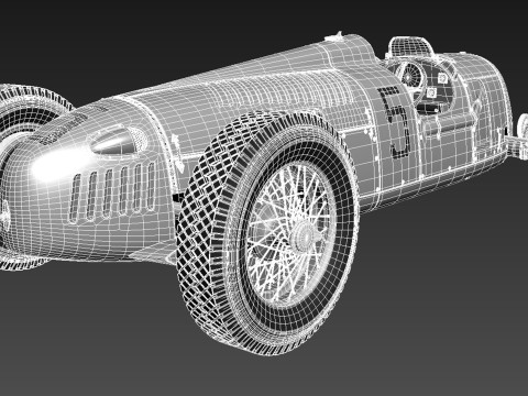 Auto Union Type C 1936 3D Model
