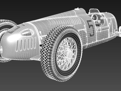 Auto Union Type C 1936 3D Model