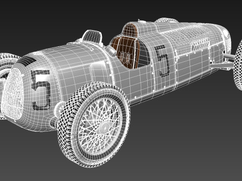 Auto Union Type C 1936 3D Model