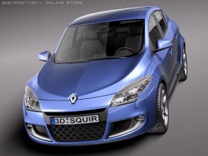 Renault Megane GT 2011 3D Model