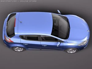 Renault Megane GT 2011 3D Model