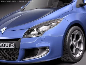 Renault Megane GT 2011 3D Model