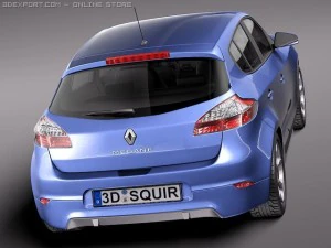 Renault Megane GT 2011 3D Model