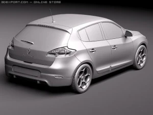 Renault Megane GT 2011 3D Model