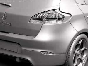 Renault Megane GT 2011 3D Model