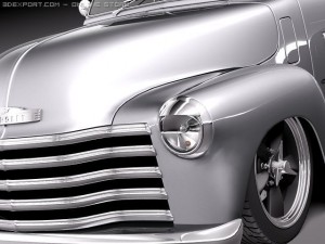 Chevrolet Pickup 1950 Street Rod Custom Model 3D