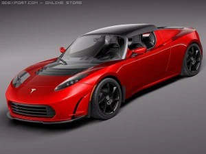 Tesla Roadster 25 2011 Model 3D