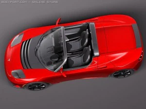 Tesla Roadster 25 2011 3D Model