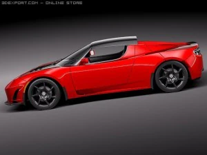 Tesla Roadster 25 2011 3D Model