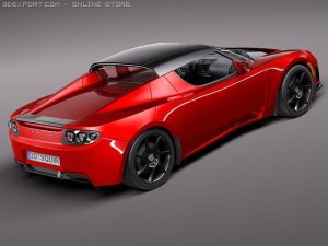Tesla Roadster 25 2011 3D 模型