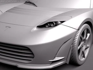 Tesla Roadster 25 2011 3D Model