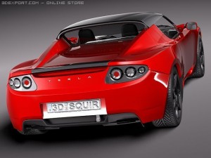 Tesla Roadster 25 2011 3D 模型