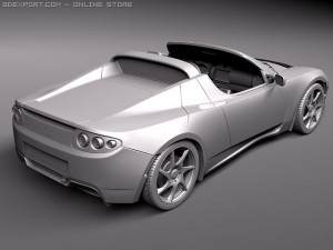 Tesla Roadster 25 2011 3D 模型