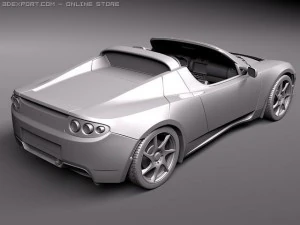 Tesla Roadster 25 2011 3D Model