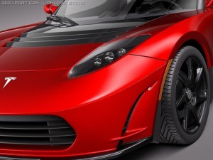 Tesla Roadster 25 2011 3D 模型