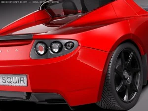 Tesla Roadster 25 2011 3D Model