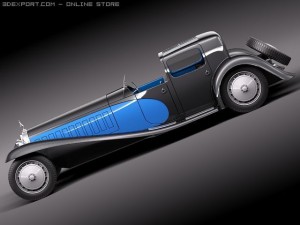 Bugatti Type 41 Royale Coupe Napoleon 3Dモデル