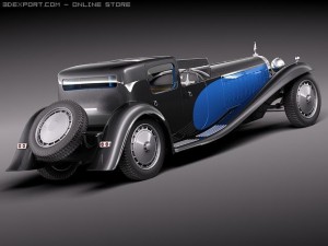 Bugatti Type 41 Royale Coupe Napoleon 3Dモデル