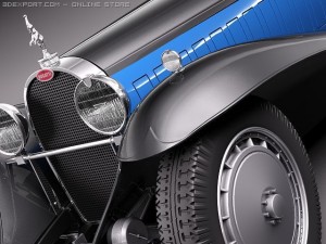 Bugatti Type 41 Royale Coupe Napoleon 3Dモデル