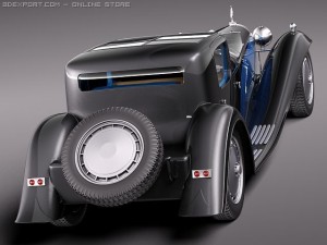 Bugatti Type 41 Royale Coupe Napoleon 3Dモデル